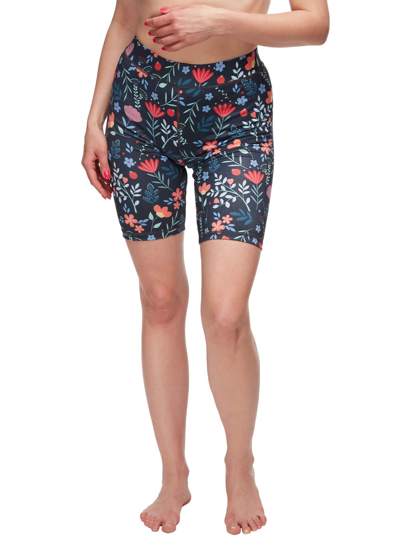Short Gym Leggings Garden Flowers Dedoles