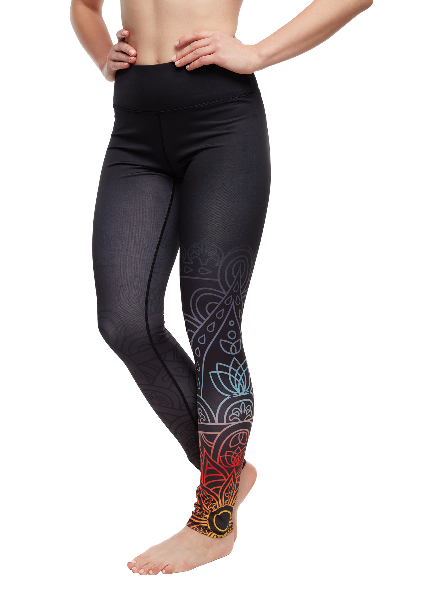 Gym Leggings Grey Mandala Dedoles