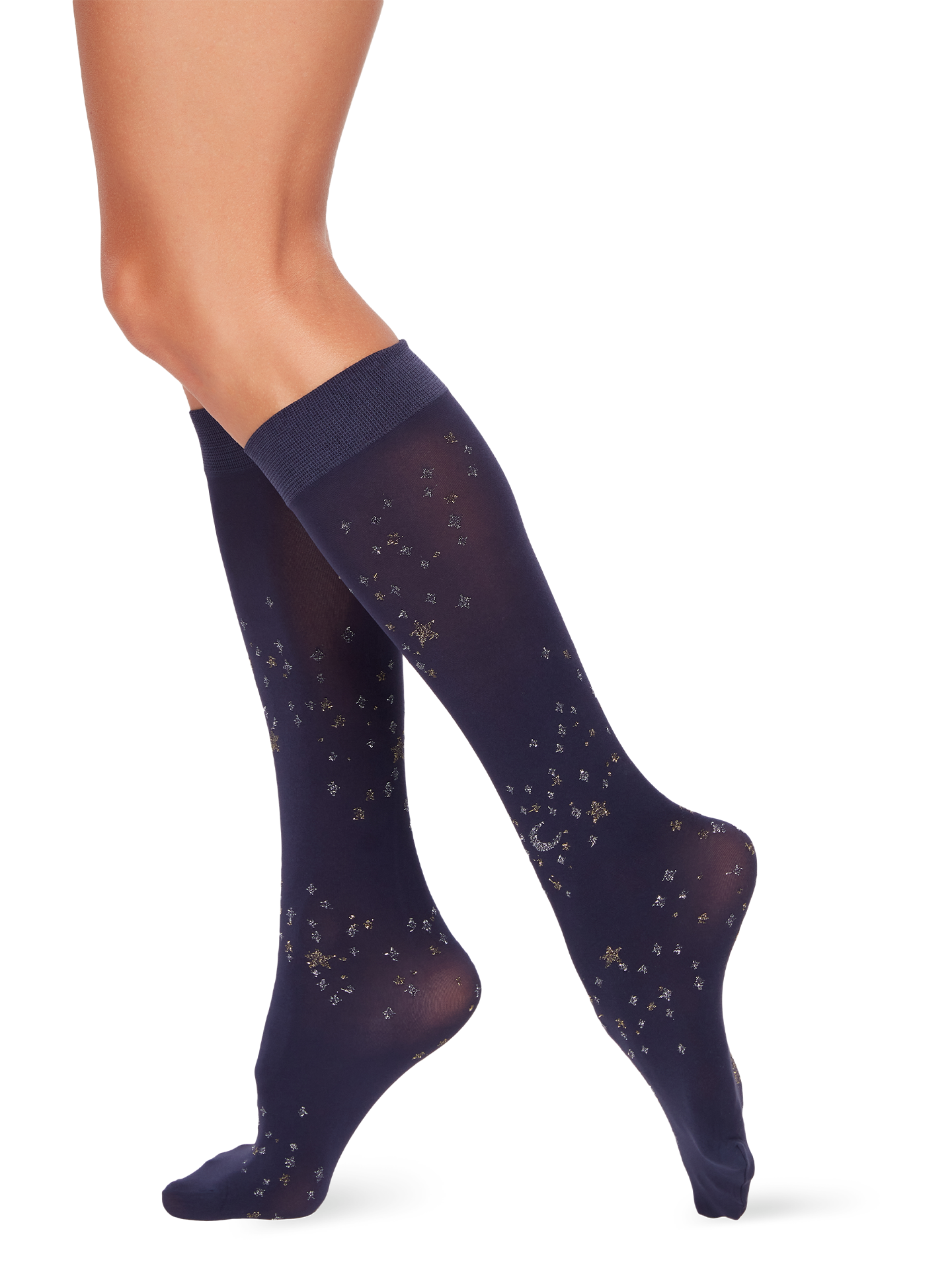 Nylon Knee High Socks Starry Night Dedoles