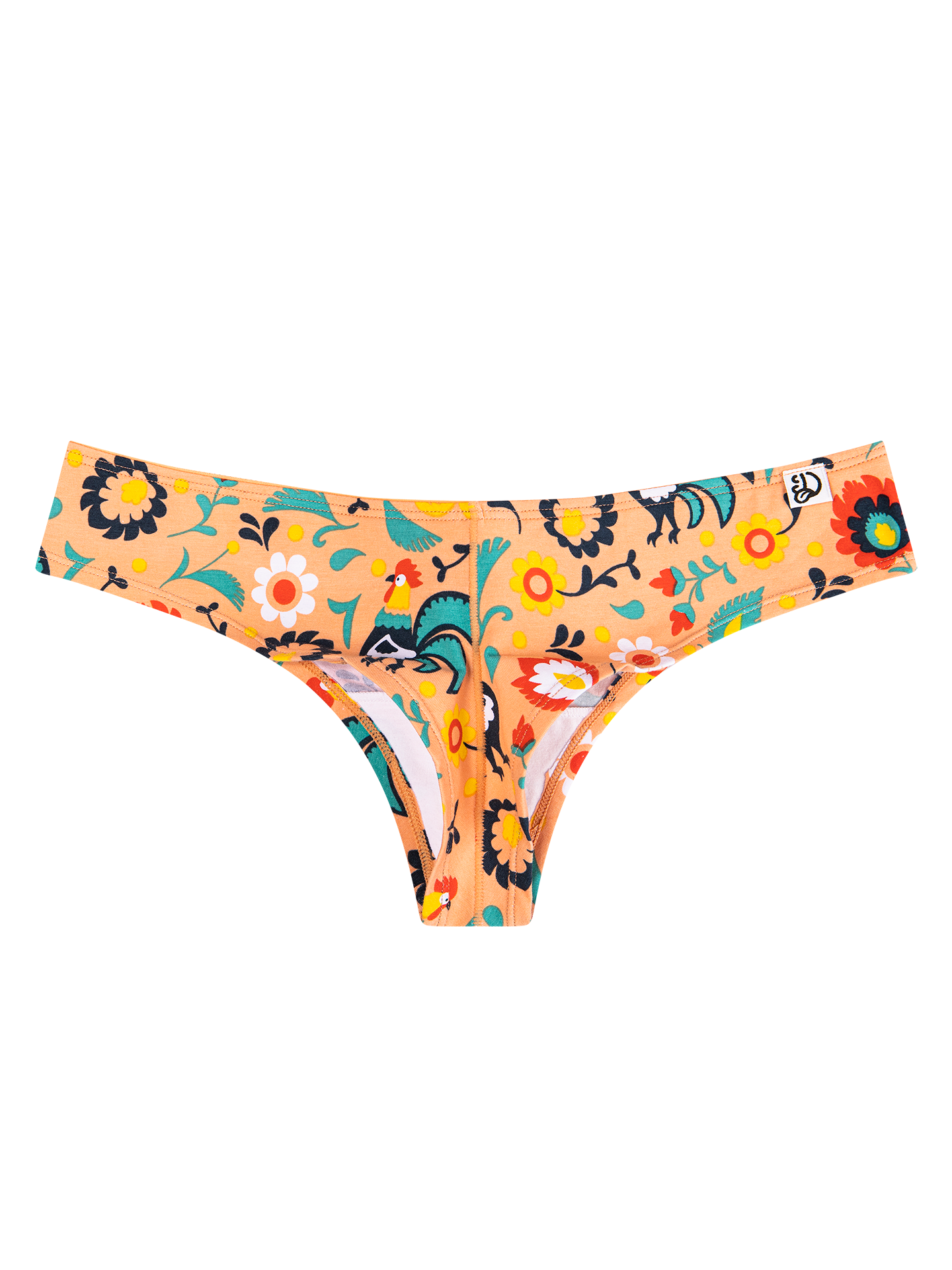 Women's Brazilian Panties Folk Rooster Dedoles