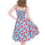 Lifestyle foto Modré retro pin up šaty Čerešne