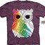 Obrázok produktu Mandala vyfarbovacie tričko Sova na fialovom