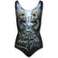 Hľadáte originálny a nezvyčajný darček? Obdarovaného zaručene prekvapí Ladies' Swimsuit with Design Blue Flame