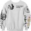 Zľava Sweatshirt Tattoos of Justin Bieber