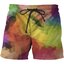 Lifestyle-Foto Herren Badeshorts Bunte Geometrie