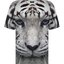Eredeti és szokatlan ajándékot keres? a megajándékozottat garantáltan meglepi Rövid ujjú póló Fehér tigris