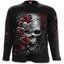 Zľava Pánske tričko s dlhým rukávom Lebka a ruže