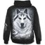 Tip na darček Mikina s kapucňou na zips Biely vlk