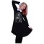 Zdjęcie lifestyle Ladies' Dress with Collar and design Black Cat in Window
