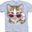 Obrázok produktu Tričko s krátkym rukávom Mačka v okuliaroch