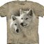 Lifestyle foto T-shirt Coppia di lupi