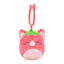 Lifestyle fotó SQUISHMALLOWS Kulcstartó – Olma, az epres cica, 9 cm