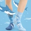 Rabatt Lustige Kindersocken Grauer Hai