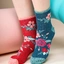 Pre dokonalý a originálny outfit Chaussettes mi-mollet rigolotes Fleurs d'églantier