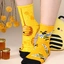 Bereiten Sie sich Freude mit diesem Dedoles-Stück Lustige Crewsocken Fleißige Bienen