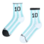 Pre dokonalý a originálny outfit Prążkowane skarpetki do połowy łydki Argentyńska legenda piłki nożnej