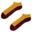 Výpredaj Mosterdgele enkelsokken Voetafdruk
