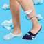 Lifestyle foto Chaussettes invisibles rigolotes Avions en papier et nuages