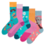 a tökéletes és egyedi ruházathoz Vidám zokni ötös csomagolásban Élvezet
