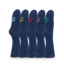 Lifestyle foto Päťbalenie vysokých ponožiek Modrý Klasik