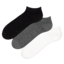 Tip na darček Pack de 3 meias pelo tornozelo de algodão reciclado Clássico