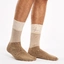 Výpredaj Chaussettes chaudes tricolores beiges