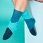 Výpredaj Turquoise Regular Socks ZigZag