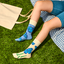 Looking for an original and unusual gift? The gifted person will surely surprise with Bamboo Regular Socks Blue Butterfly
