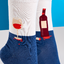 Lifestyle foto Calzini Buonumore Bottiglia di vino