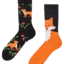 Suchen Sie ein originelles und außergewöhliches Geschenk? überrascht den Beschenkten sicher Lustige Socken Fuchs und Blüten