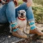 Lifestyle foto Chaussettes rigolotes Chiens et rayures