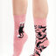 a tökéletes és egyedi ruházathoz Vidám zokni Rózsaszín cicák