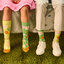 Obrázok produktu Chaussettes rigolotes en coton recyclé Jardin de fleurs