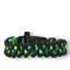 Lifestyle photo Black & Green Paracord Bracelet Shark With Fire Starter, Compass and Whistle