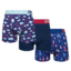 Eredeti ajándék a Dedolestől Vidám férfi bokszeralsó hármas csomagolásban Víz és levegő