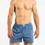 Zľava Blauw en grijs heren boxershort met patroon