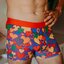 Výpredaj Boxers justos alegres de homem Amor Colorido
