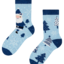 Looking for an original and unusual gift? The gifted person will surely surprise with Kids' Warm Socks Blue Santa