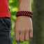 Looking for an original and unusual gift? The gifted person will surely surprise with Black & Red Paracord Bracelet Shark With Fire Starter, Compass and Whistle