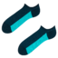 Výpredaj Tmavomodré ponožky do tenisiek Päta