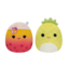 Obrázok produktu Плюшена играчка Squishmallows с две лица, Бъбъл чай и ананас, 13 см