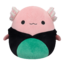 Obrázok produktu Плюшена играчка Squishmallows Аксолотълът Арчи в черен котешки костюм, 20 см