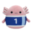 Tip na darček SQUISHMALLOWS Axolotl Archie vo futbalovom drese, 20 cm