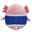 Lifestyle foto SQUISHMALLOWS Axolotl Archie vo futbalovom drese, 20 cm