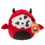 Lifestyle foto SQUISHMALLOWS Dalmatínec Dustin v kostýme čerta, 20 cm