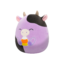 Hľadáte originálny a nezvyčajný darček? Obdarovaného zaručene prekvapí SQUISHMALLOWS Fialová kravička Alexie, 20 cm