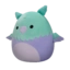 Tip na darček Squishmallows svijetloplavi i ljubičasti griffin Minerva, 30 cm