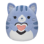 Lifestyle foto Peluche Squishmallows de 20 cm Carizma le chat tigré bleu foncé