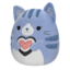 Výnimočný darček od Dedoles Peluche Squishmallows de 20 cm Carizma le chat tigré bleu foncé