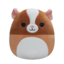 Original gift Squishmallows Garret Brown and White Guinea Pig, 20 cm